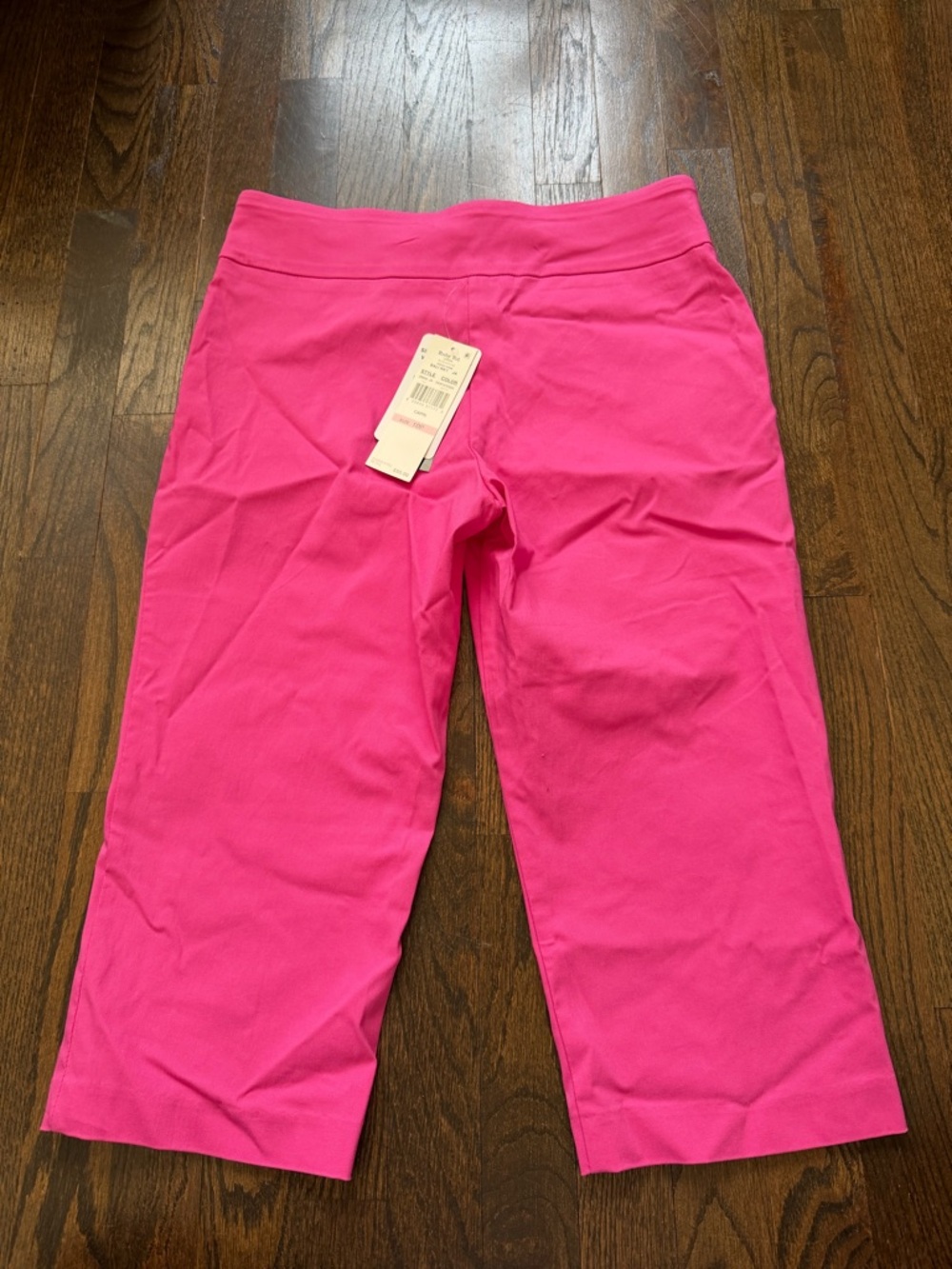 Ruby Rd. Hot Pink Pull-On Capri Pants - Picture 4 of 11